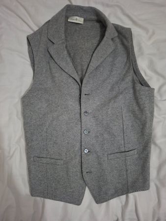 Neue Strickjacke Della Ciana 52 L XL Merino Kasch Luxusmarke