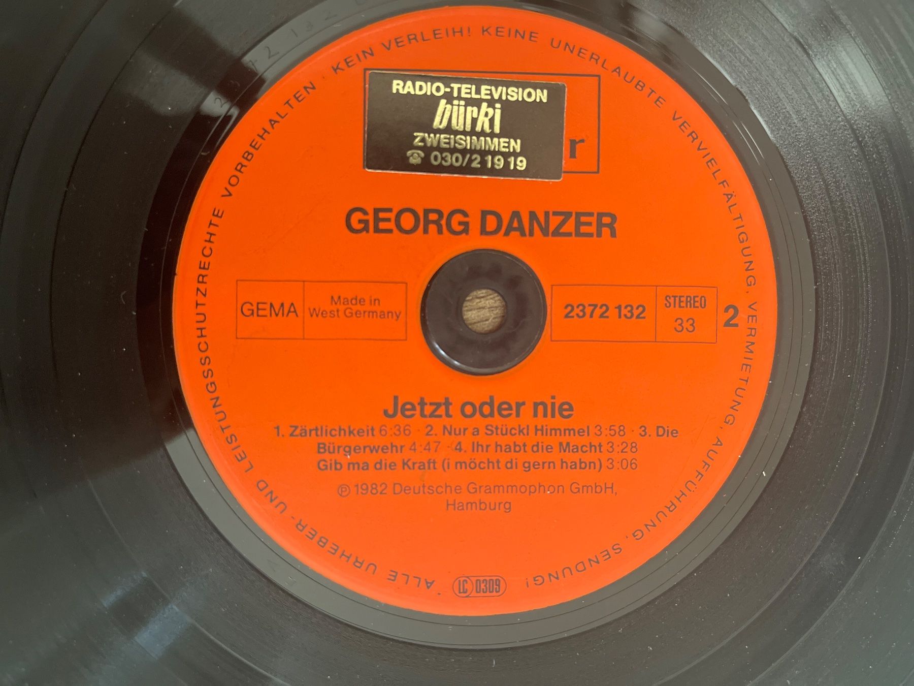 Dischi in vinile: S1911/Georg Danzer – Jetzt oder nie – Usato da Frutigen venduto da Philippe_jsp 2