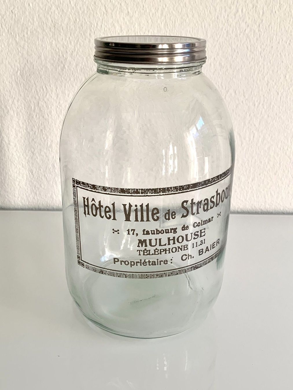 Gläser: Grosses Shabby Chic Glasgefäss / Dose – Gebraucht aus Bern von Fraeuleinhonig
