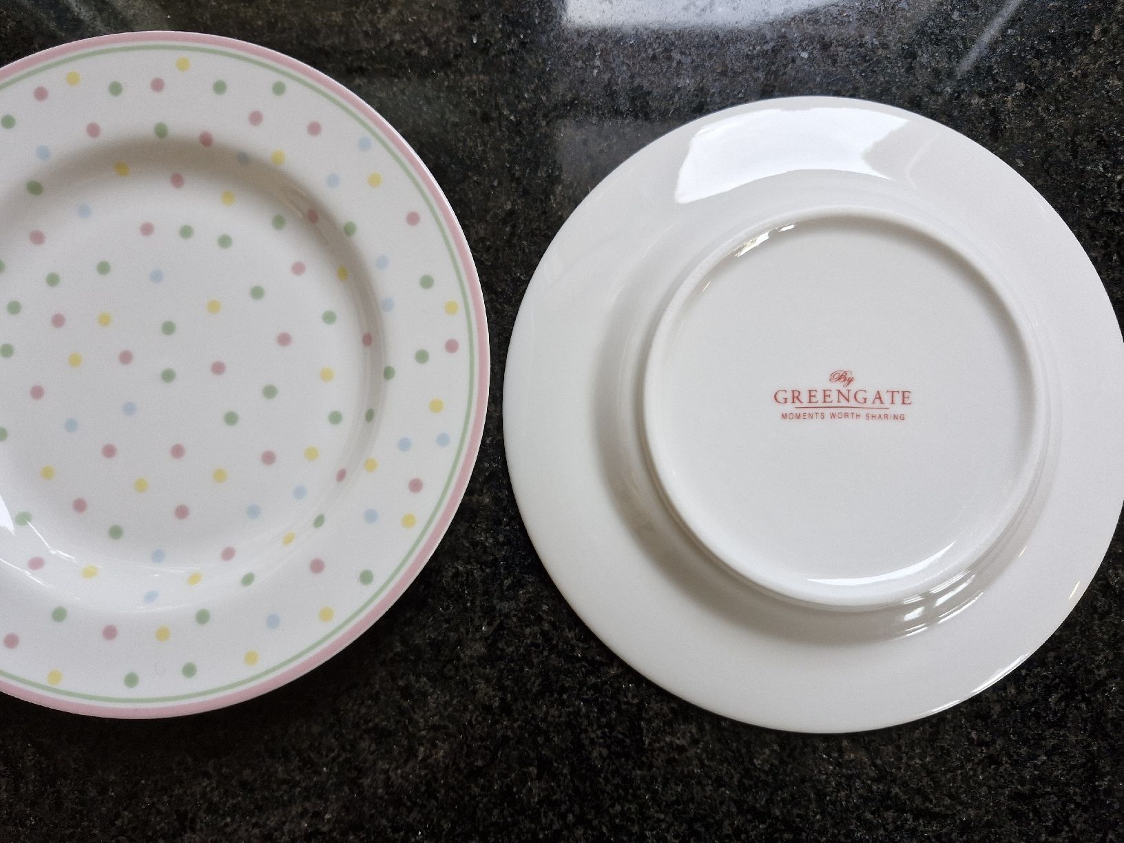 Greengate Teller: 2 kleine Teller Greengate – Gebraucht aus Luterbach von martinagl83 1