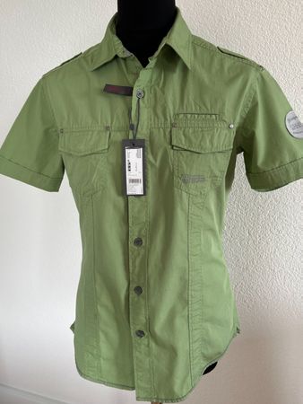 ESPRIT Herren kurzarm Hemd, Gr. S, Grün, NEU