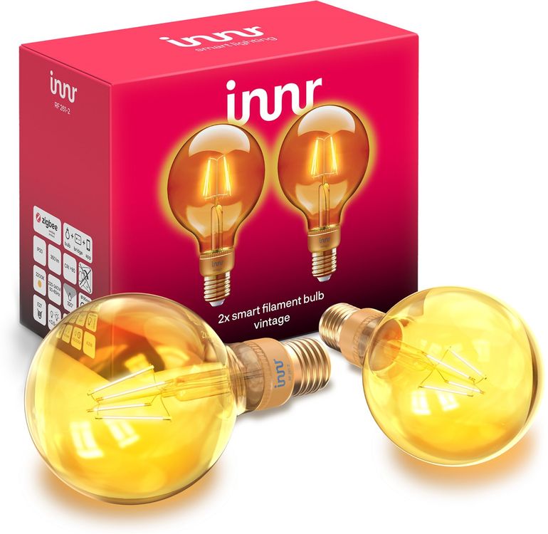 Innr Smart Bulb RF 261 (Globe) vintage (zigbee 3.0) E27 (Neu und ...