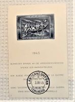 ET-gestempelter Block 1945 - SPENDE FÜR KRIEGSGESCHÄDIGTE