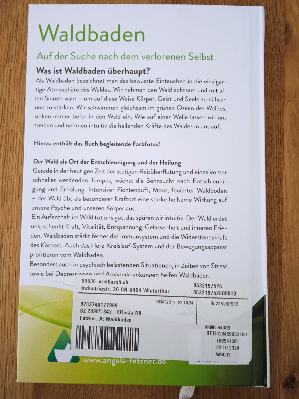 Libri: Waldbaden von Dr. Angela Fetzner – Usato da Rothrist venduto da MaSa82 1