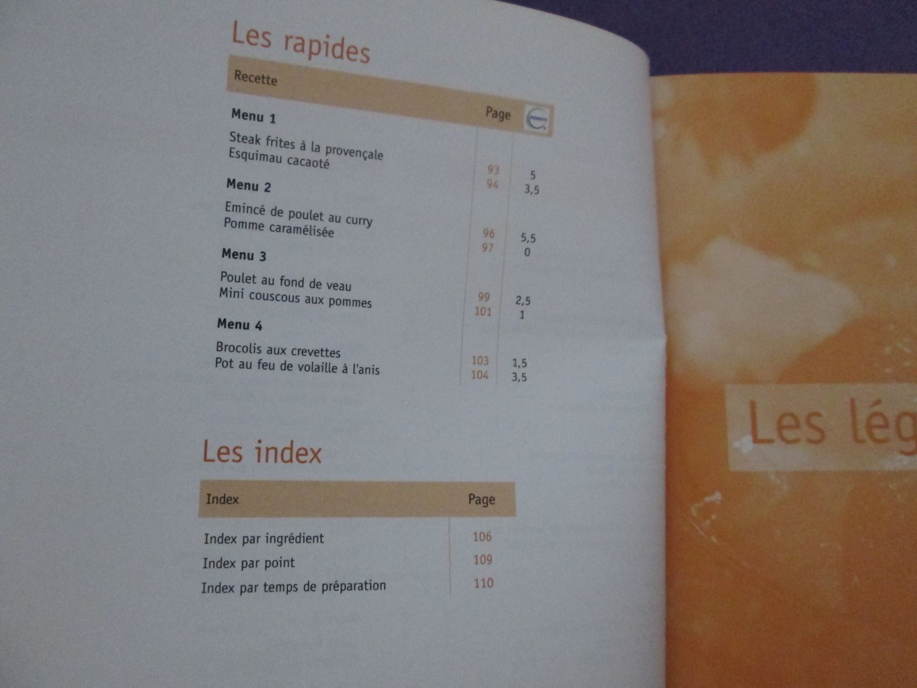 Bücher: WeightWatchers - Menus de saison – Gebraucht aus Neuchâtel von Dualseele 3