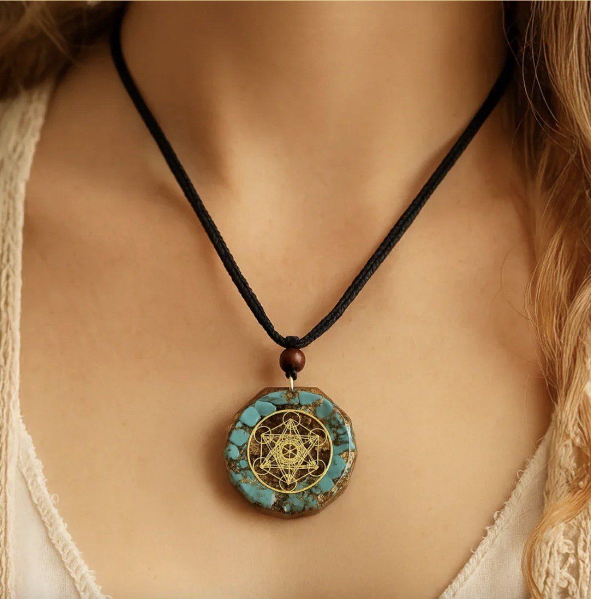 Ciondoli: **Orgonit Anhänger Kette Metatron-Handmade** – Usato da Luzern venduto da rivendo.shop 6