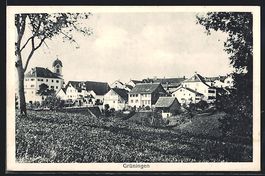 AK Grüningen, Ortspartie mit Kirche