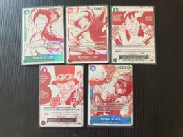 Carte One Piece TCG Monkey D. Luffy e Portgas D. Ace 