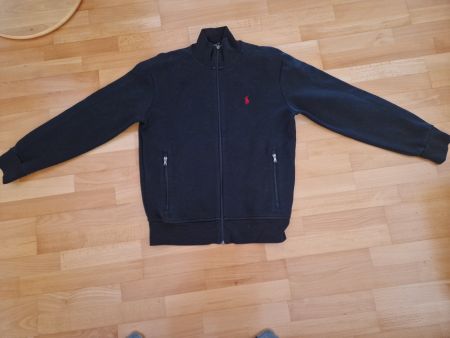 Ralph Lauren: Schwarzer Pullover mit Reisverschluss, Gr. SP