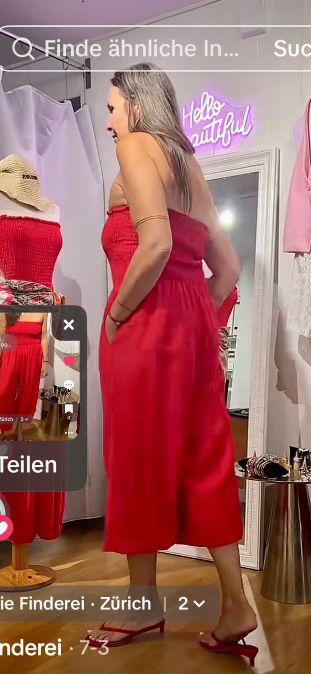 Jumpsuits: Naturbeiger schulterfreierJumpsuit – Neuf avec emballage d'origine à Zürich par Naebeli 4