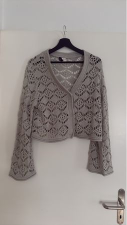 Strickjacke H&M Damen grau Grösse M