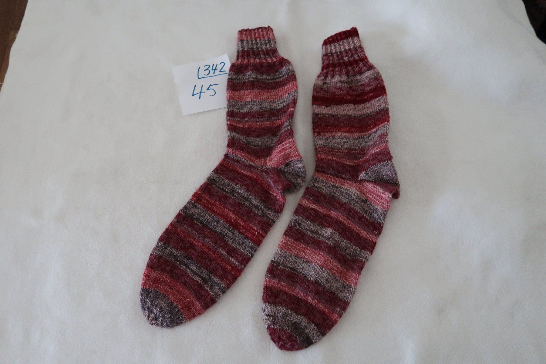 Calze: Handgestrickte Wollsocken Gr. 45  (342) – Nuovo e nell'imballaggio originale da neuenhof venduto da Caterchen
