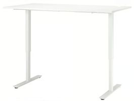 Ikea TROTTEN/SKARSTA Schreibtisch weiss  160 x 80 cm