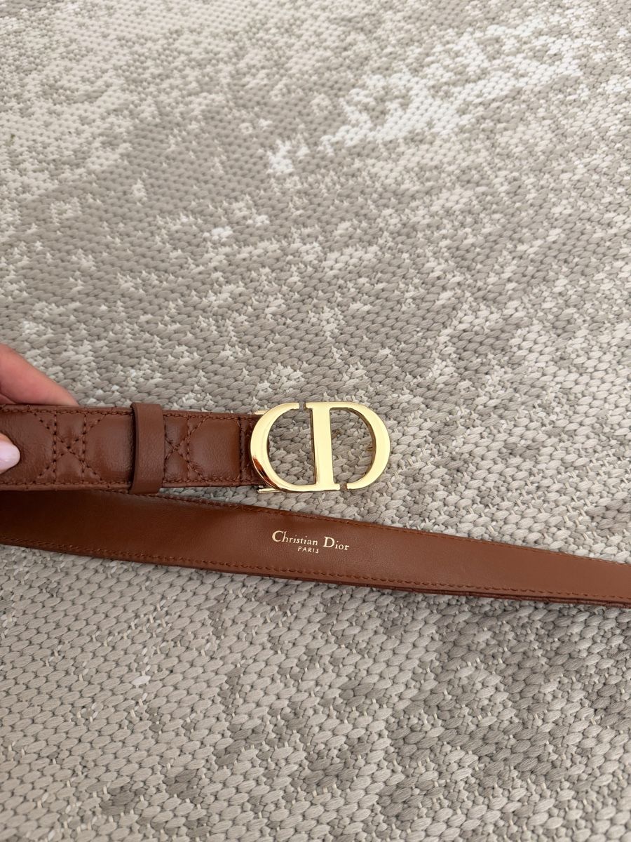Dior Gürtel: Brown leather belt CD New  – Neu und originalverpackt aus La Croix (Lutry) von secondhandZara 1
