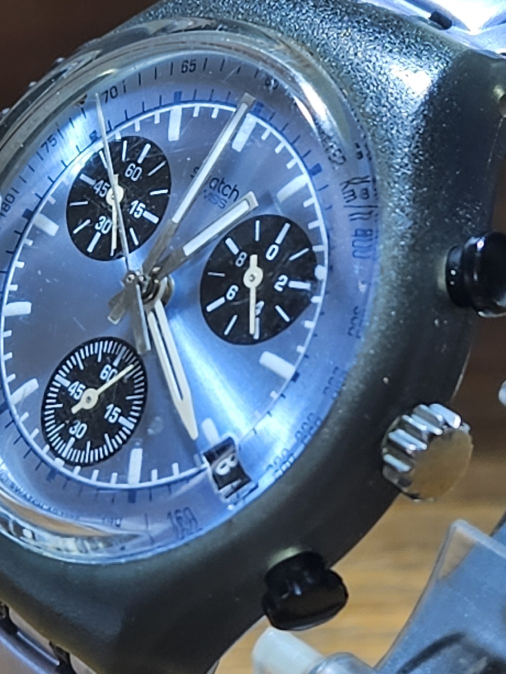 Swatch Orologi: Swatch Chrono Alarm "Teamwork" Herrenuhr 39mm – Usato da Flamatt venduto da pie_f9zm 4