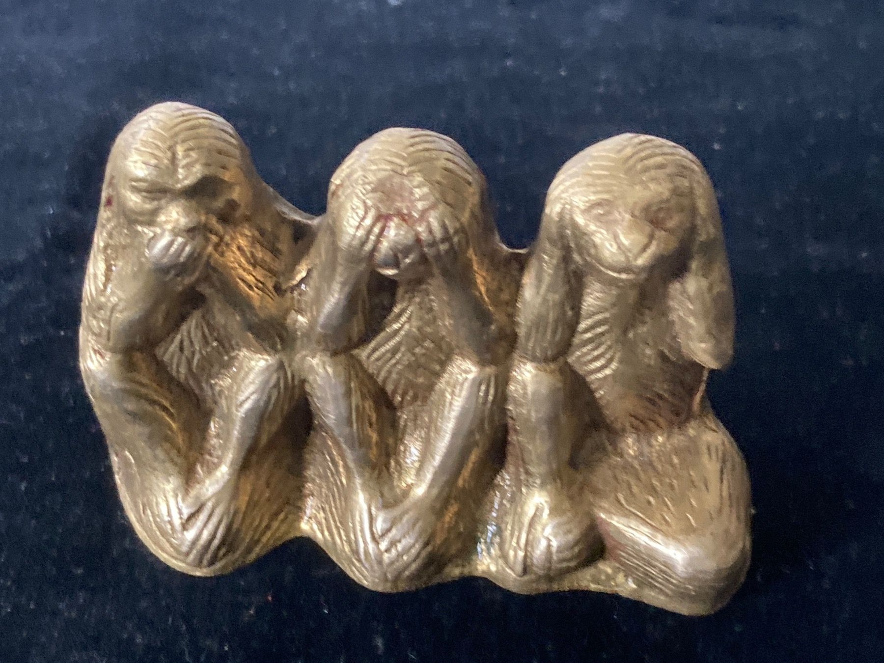 Figuren: 3 Messing - Affen – Gebraucht aus Zürich von Chaeffeler