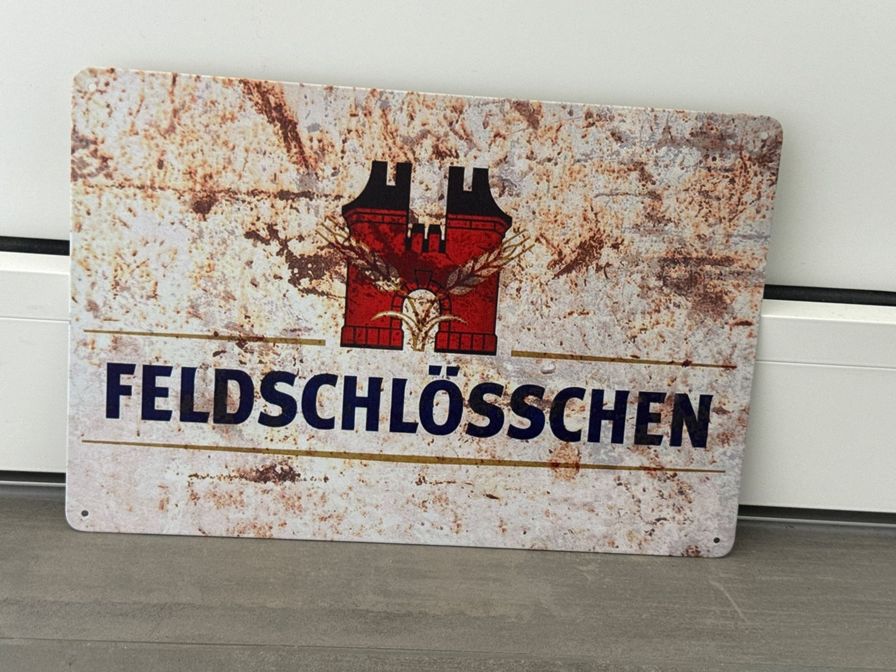 Feldschlösschen Schilder: FELDSCHLÖSSCHEN BIER Vintage Blechschild – Neu und originalverpackt aus Seon von Aaargauer01 7