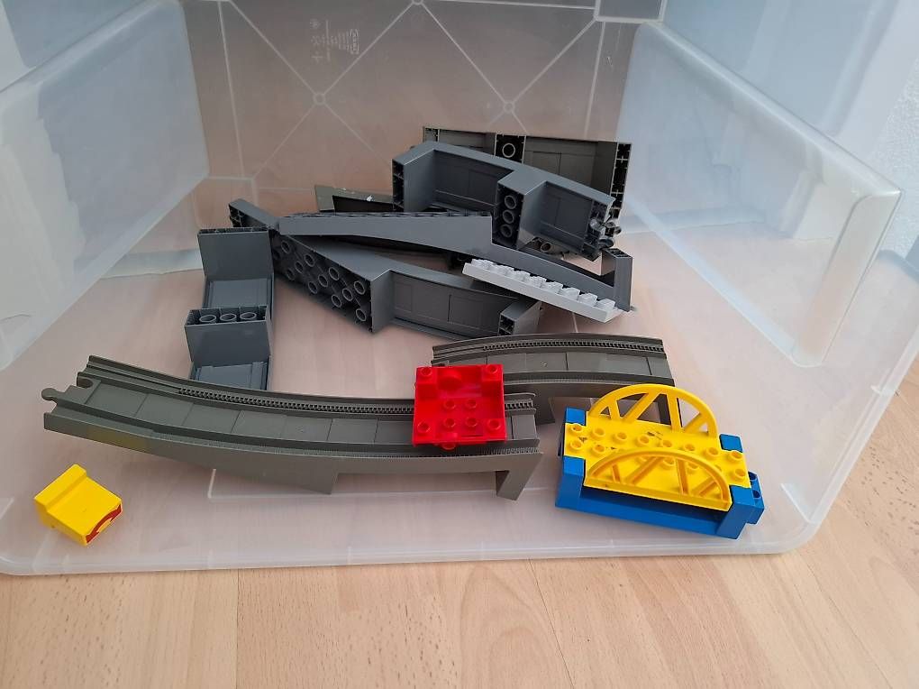 Lego Giocattoli: Grosses Lego Duplon Eisenbahn Set – Usato da Heimberg venduto da Wendel1 3
