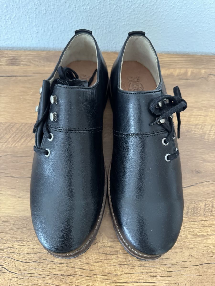 Herrenschuhe: Chaussures Stockerpoint cuir noir T. 42 - neuves – Neu (gemäss Beschreibung) aus Brügg BE von Goob