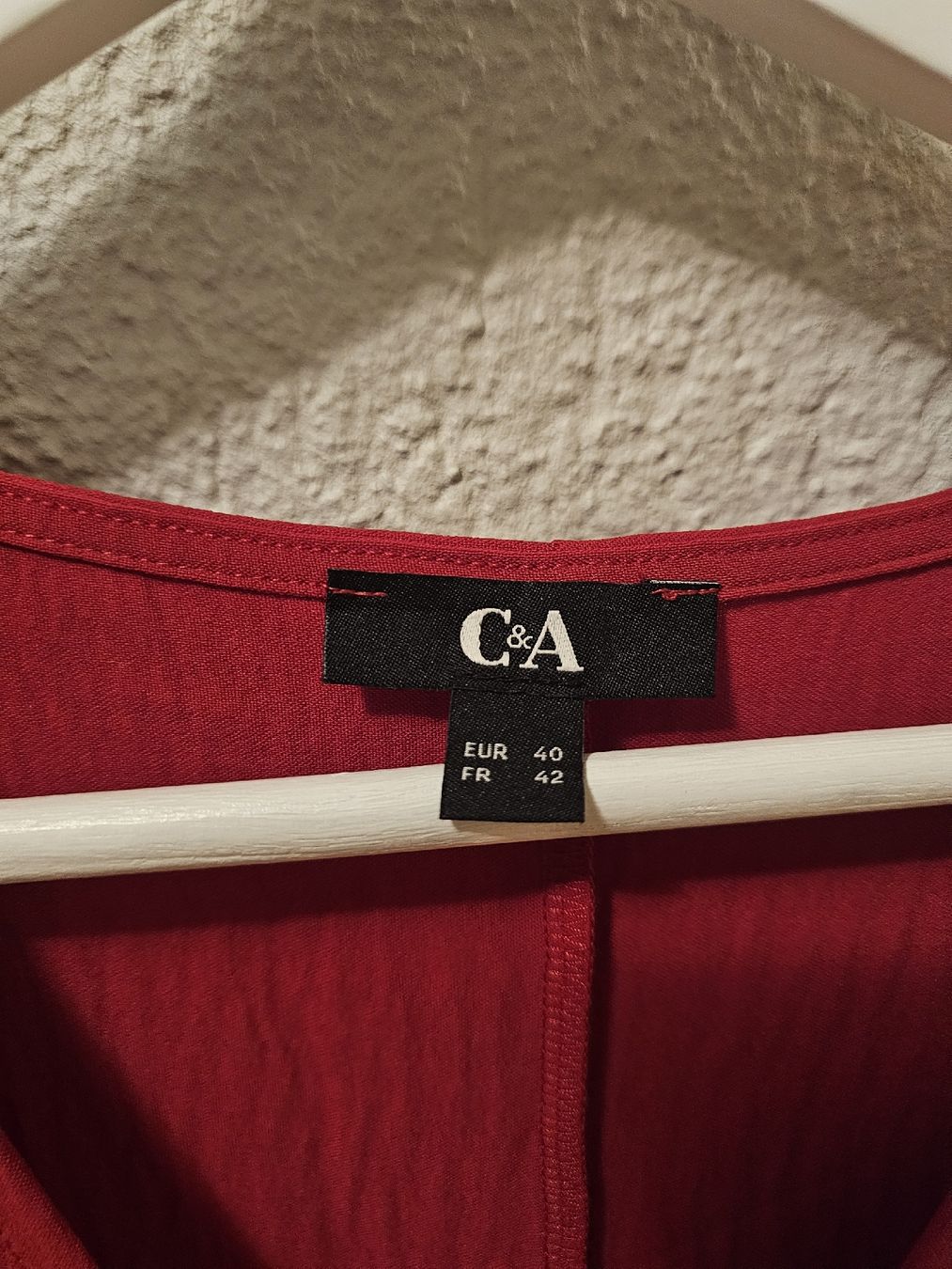 C&A Vestiti: C&A Sommerkleid, Grösse 40, Rot – Nuovo (secondo la descrizione) da Bern venduto da Oscarella 1