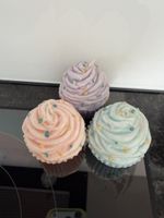 Süesse Cupcake Kerzen, 3er Set, Dekoration für den Sommer