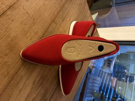 Rote Damen Ballerinas, Grösse 37, ideal für den Sommer!