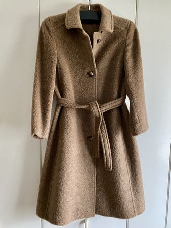 Wintermantel  ZF 100% Schurwolle LLAMA Gr. 36 VINTAGE camel