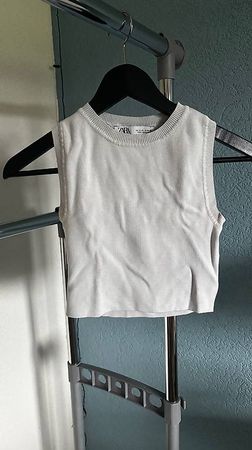 Top Zara blanc simple
