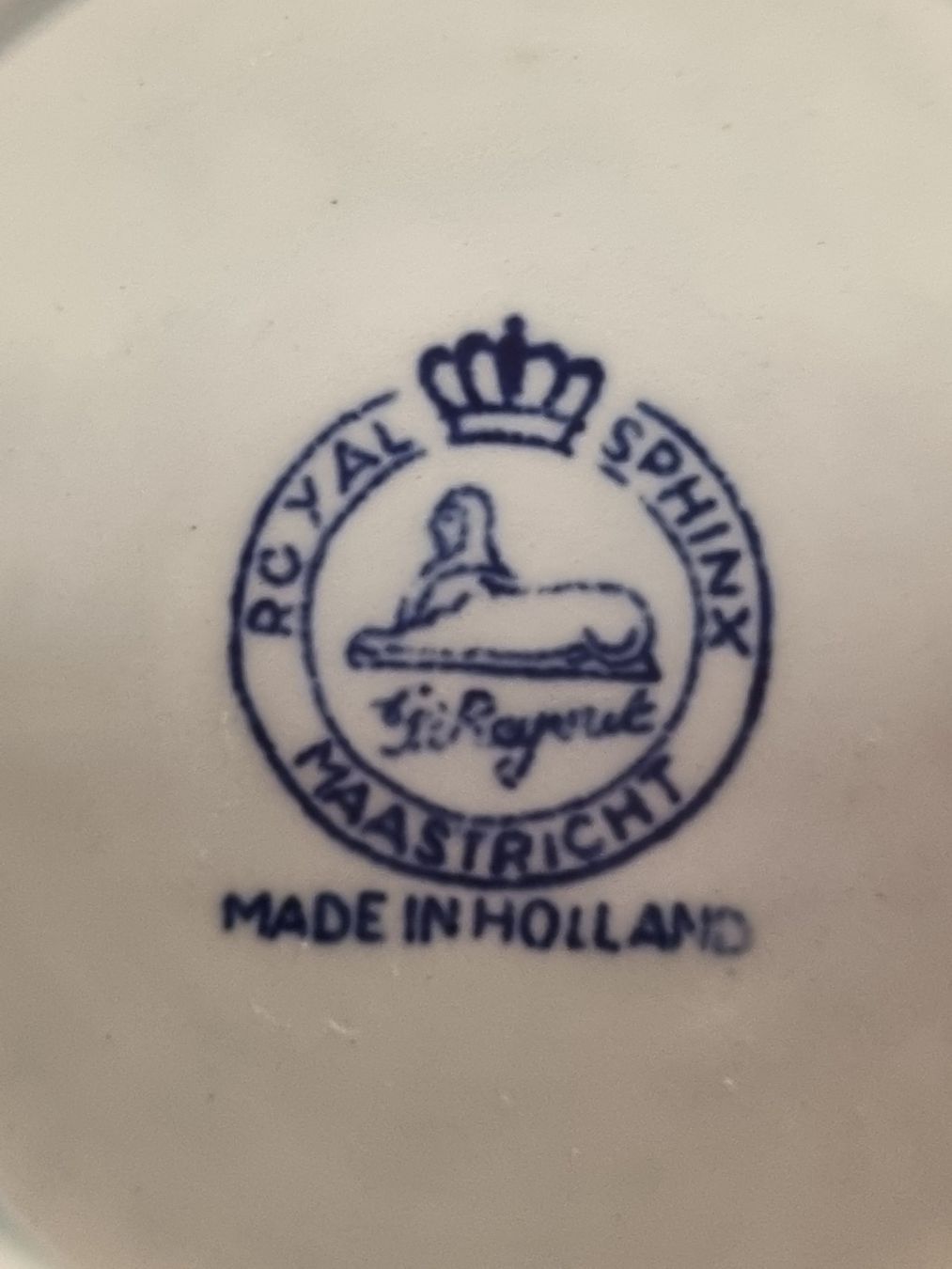Zuccheriere: Royal Sphinx Maastricht Deckeldose Delft Blau – Usato da Scharnachtal venduto da devin03 1