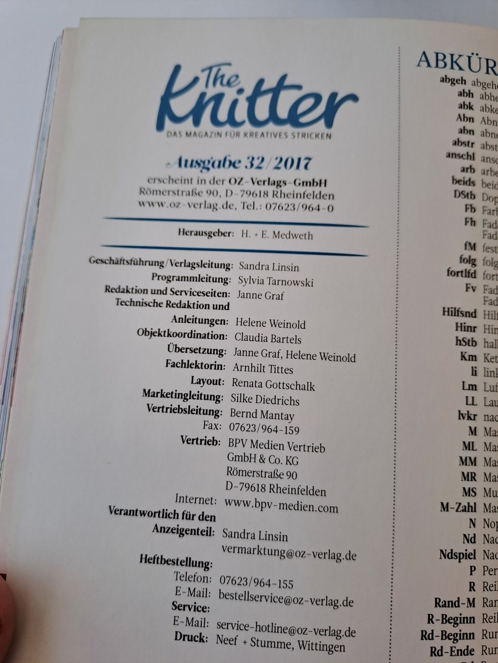 Riviste & Magazine: Strickheft The knitter Ausgabe 32 / 2017 Strickdesign – Usato da Glashütten venduto da Schwebefisch 6
