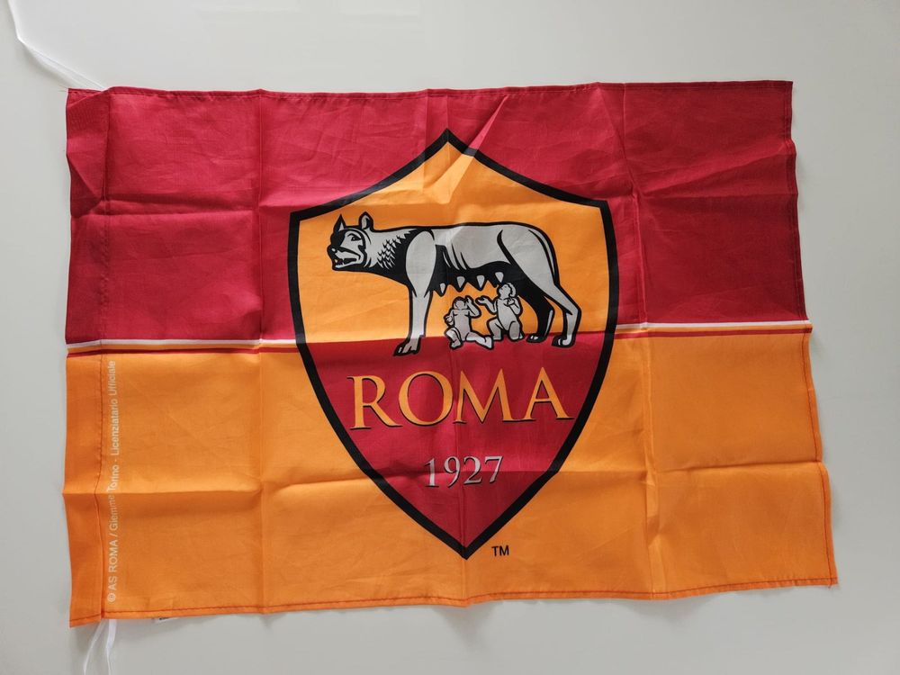 AS Roma Fahne Flagge aus dem A.S. Roma Fan Store 72 x 51 cm (Neu ...