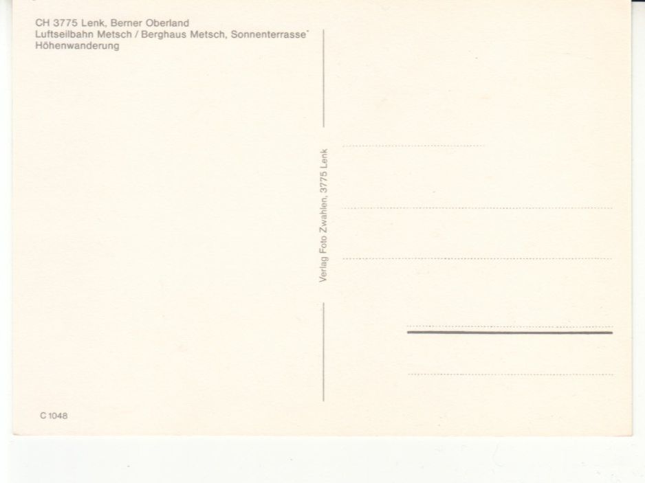 Cartoline postali: Lenk ca. 1970 – Usato da Bürglen TG venduto da StampGraf 1