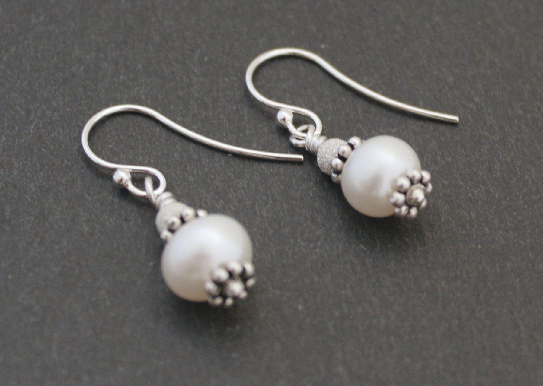 Ohrringe & -stecker: Perlen Ohrhänger Sterling Silber Ohrringe Neu, Geschenkidee – Neu (gemäss Beschreibung) aus Goldach von byBigo 2