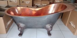 Badewanne Freistehende Kupferwanne Bad Wanne Kupfer Becken