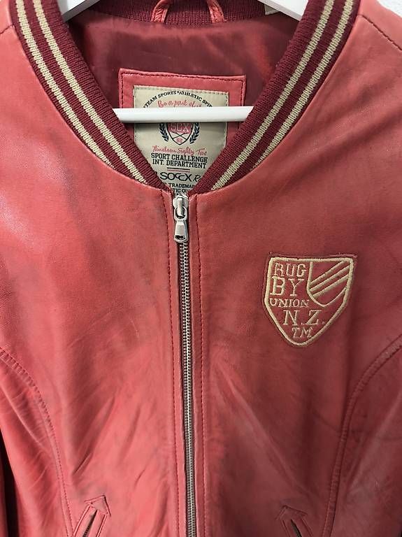 Giacche: Lederjacke, Rot, Gr. M – Usato da Kriegstetten venduto da Levin7 1