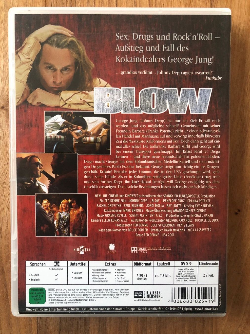 Tutti i DVDs: DVD Blow – Usato da Belp venduto da brb66 1
