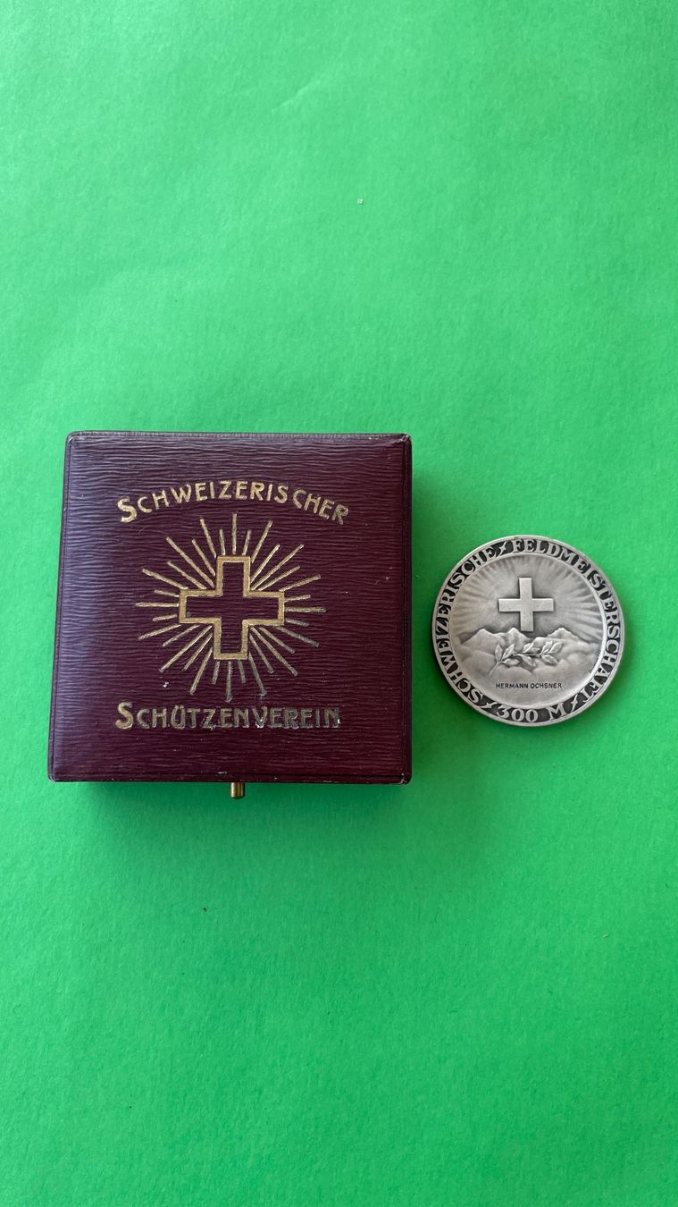 Medaglie: Schweizerische Schuetzenmedaille, Silber 925 – Usato da Bremgarten AG venduto da Schussi 4