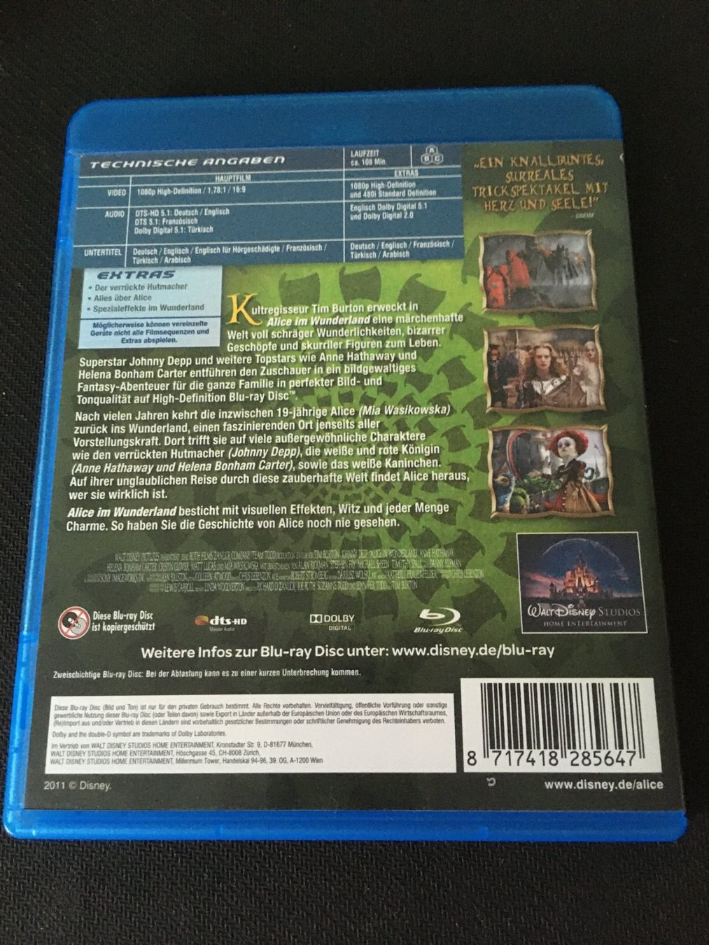 Alle DVDs: Alice im Wunderland [Blu-ray] – Gebraucht aus St.Gallen von MedienJoe 1