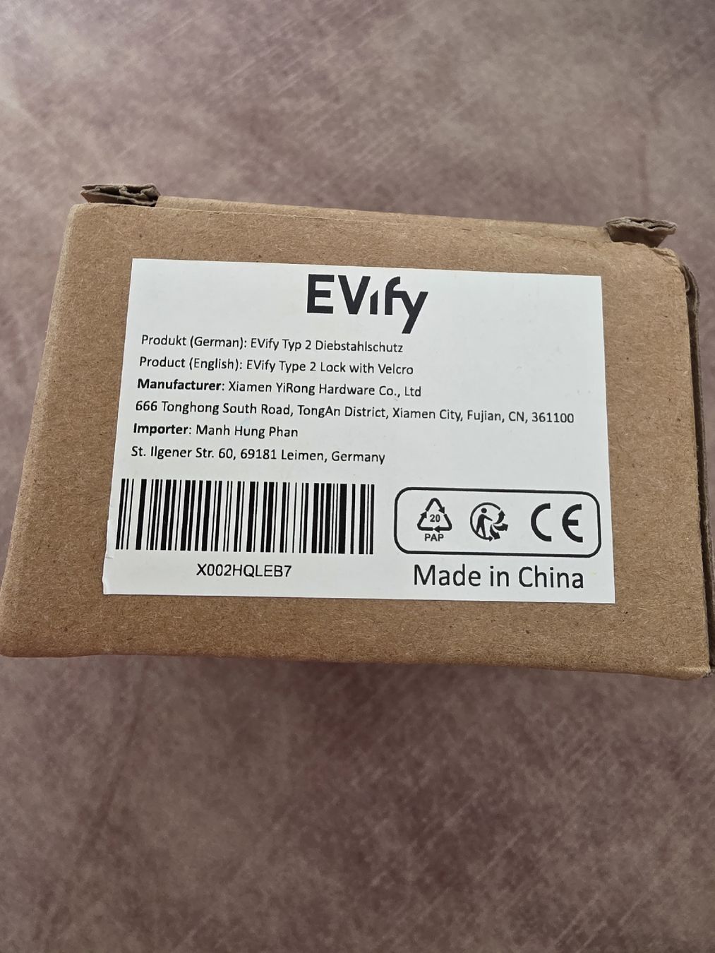 Cadenas: Typ 2 Diebstahlschutz für E-Auto – Neuf avec emballage d'origine à St. Gallen par dom_gv6q 1
