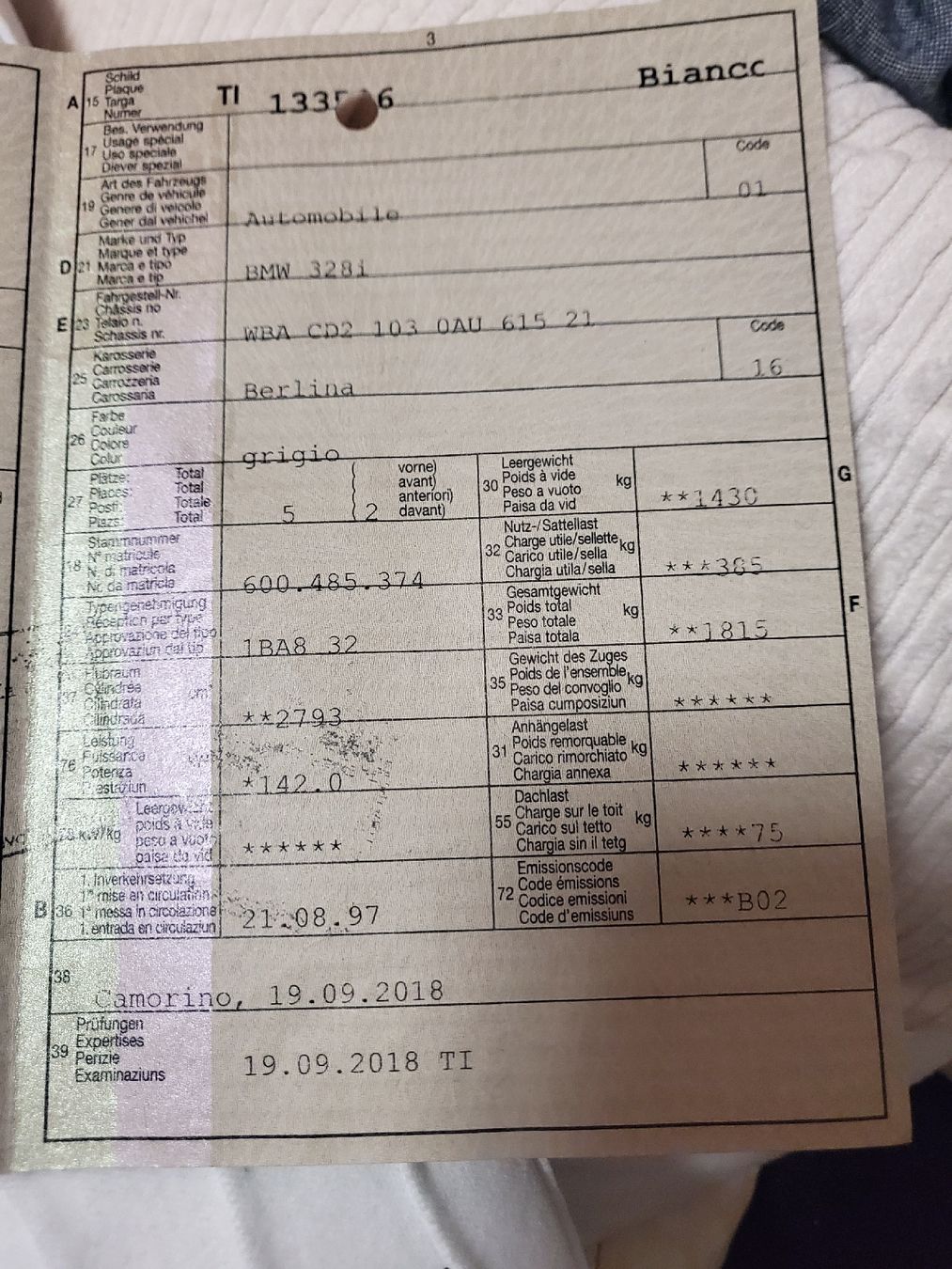 BMW Automobili: BMW E36 – Usato da Lugano venduto da Bernardino04 9