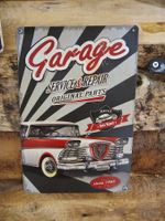 Blechschild Garage US Car Deko