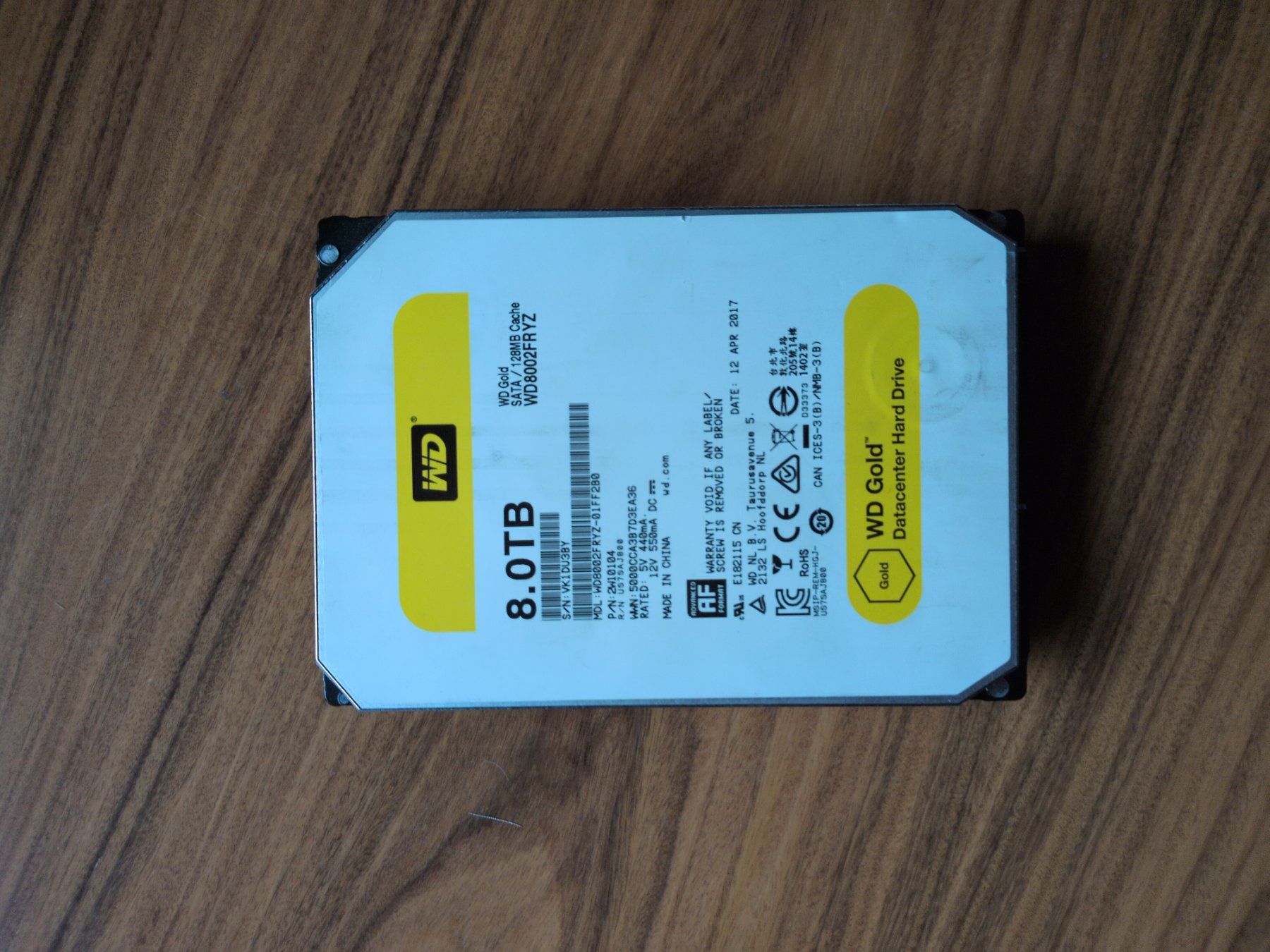 Western Digital Dischi rigidi: WD Gold 8TB – Usato da Adliswil venduto da lul_5h6f