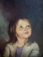49 cm breitx 59cmhoch/ Kunstdruck Porträt Bub / Bilderrahmen