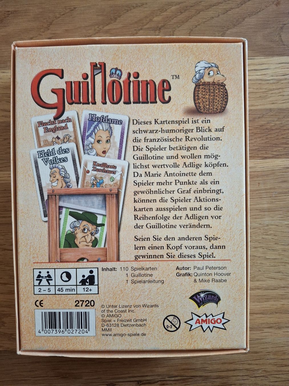Amigo Giochi: Kartenspiel Guillotine – Usato da Zürich venduto da Vordermannd86 1