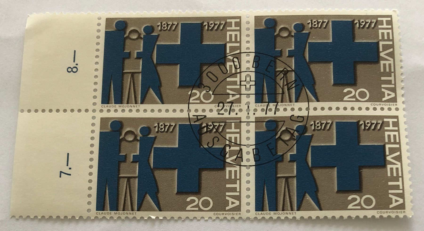 Tutti i francobolli: 4 er Block Nr.586 mit Vollstempel Bern – Usato da Aarau venduto da Billa007