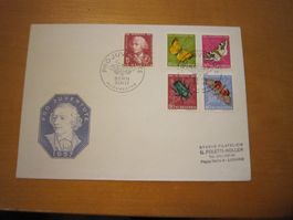 PJ 1957 FDC schöner Beleg