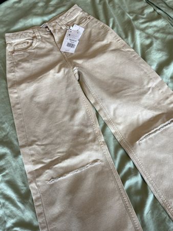 Beige Bershka Hose - Join Life Kollektion, Grösse 34