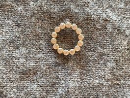 Anhänger Kreis gelbgold Zirkonia