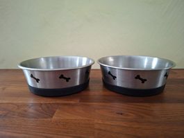 2 Stk. Hundenäpfe / Hundegeschirr / Futternäpfe / Fressnäpfe