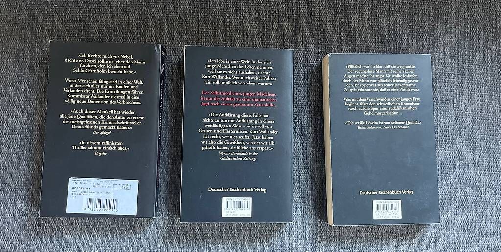 Bücher: 3 spannende Wallander-Romane – Gebraucht aus Urdorf von Resumasa 1
